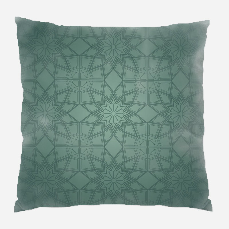 Background Geometric Microsuede Reversible Throw Pillow