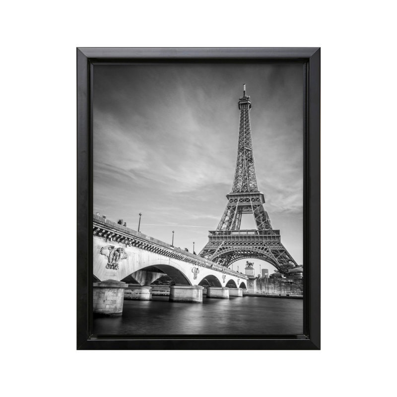 Tour Eiffel No3, Black Framed, Canvas, 08"H x 10"W