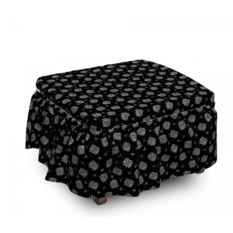 Housse pour repose-pieds traditionnel folk