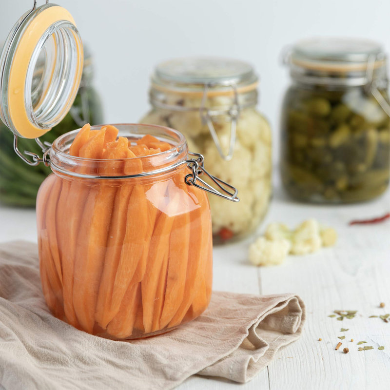 Pots en verre 32 oz avec couvercles, Contenant alimentaire