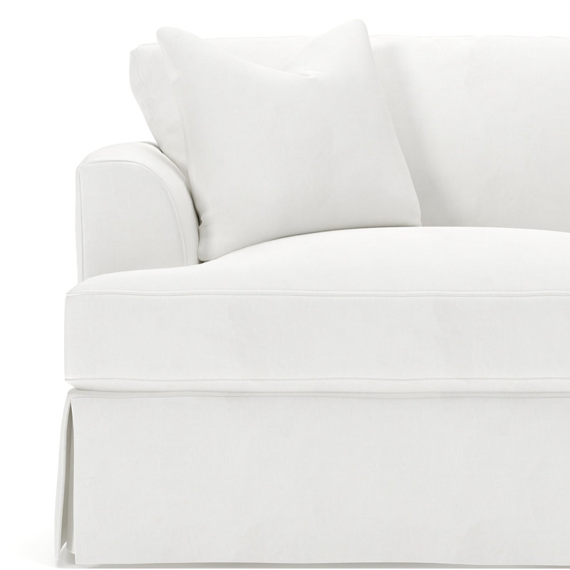 Lucia Slipcovered Armchair, Classic Bleach White Twill
