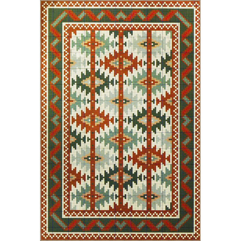 Tapis tissé à la machine, Rond 3 pi 11 po