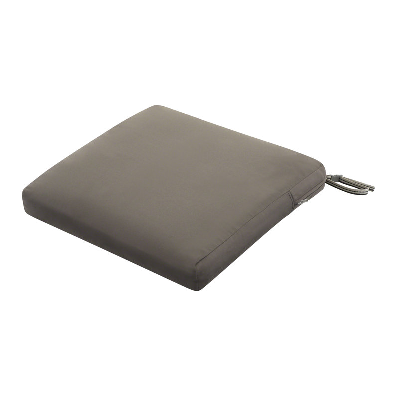 Jaylon Water-Resistant Patio Lounge Chair/Loveseat Cushion, 3" H x 19" W x 19" D, Dark Taupe