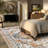 Medallion Foldable Washable Area Rug – Yellow/Blue-2144714919