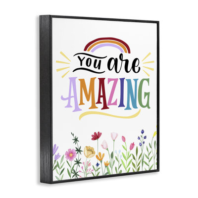 You Are Amazing Encouragement Framed Giclee, design by Kim Allen