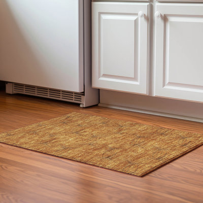Premium Machine Washable Prisco Copper Rug