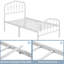 Metal Bed with Arched Headboard and Footboard-366383309-366383306