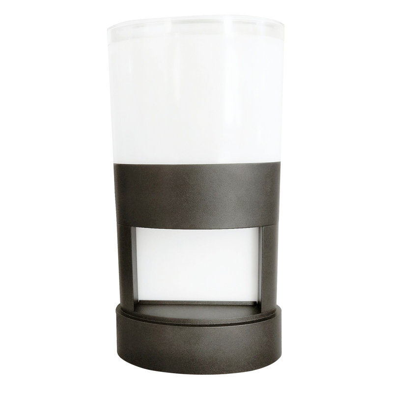 Black Metal Bollard Light