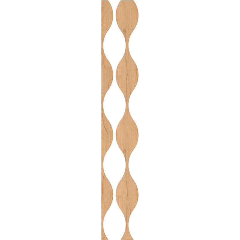 Ensemble de panneaux muraux décoratifs en bois Ozark, 94" H x 9" W x 0.25" D, Érable