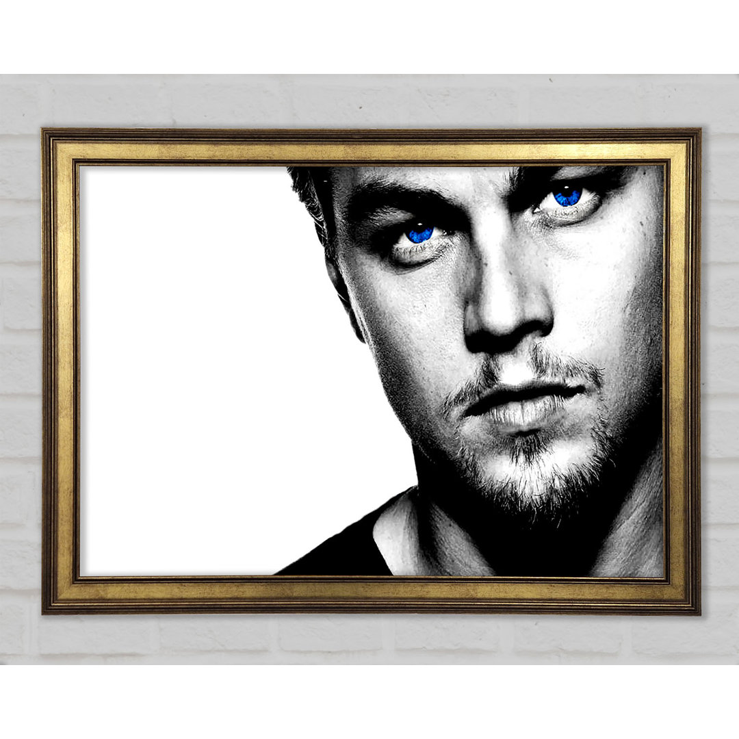 Leonardo Dicaprio Blaue Augen B N W - Druck