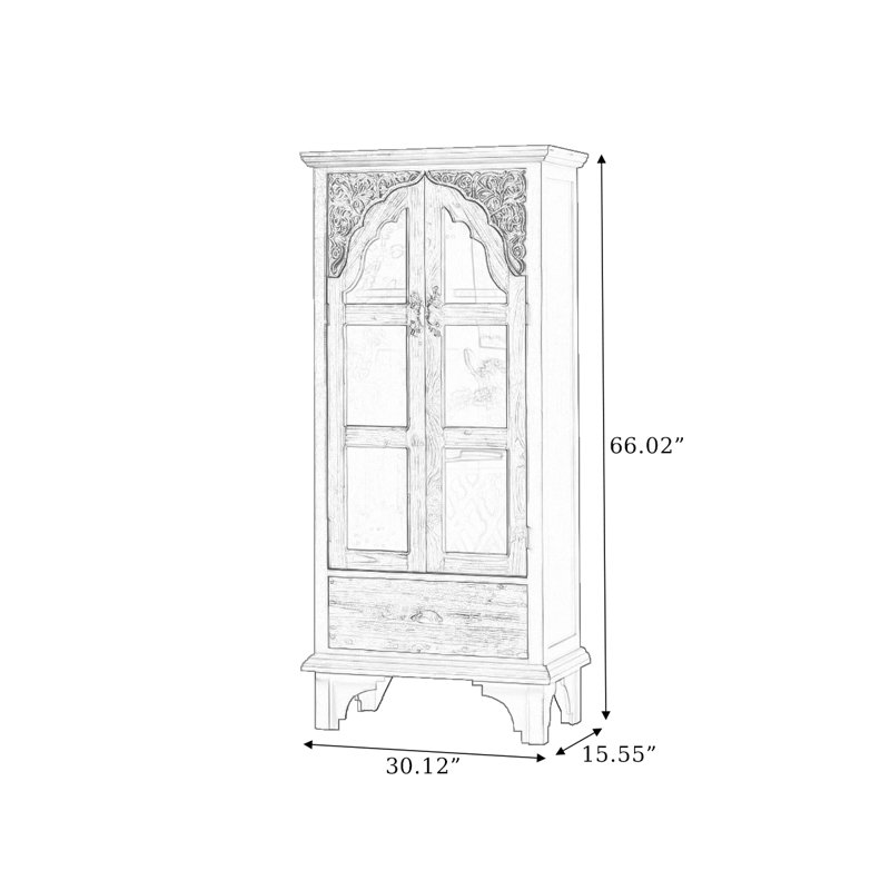 Modern Walnut Solid Wood Display Stand
