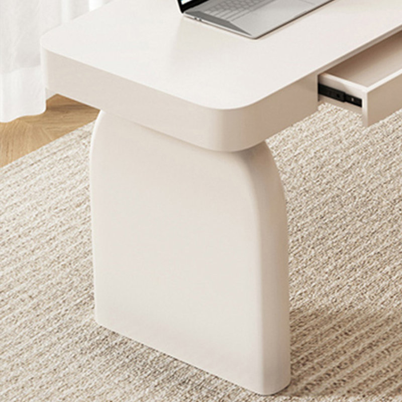 Bureau d'écriture avec tiroirs blanc