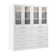 Florence 71W X 25D Modular Walk-In Closet System With LED Lights, Shelves, Drawers, And Doors, Shaker Style
