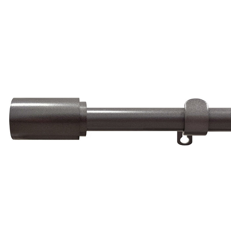 Rotella Adjustable Single Curtain Rod, 48" - 86"