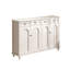 Banc de rangement blanc pour chaussures en bois massif