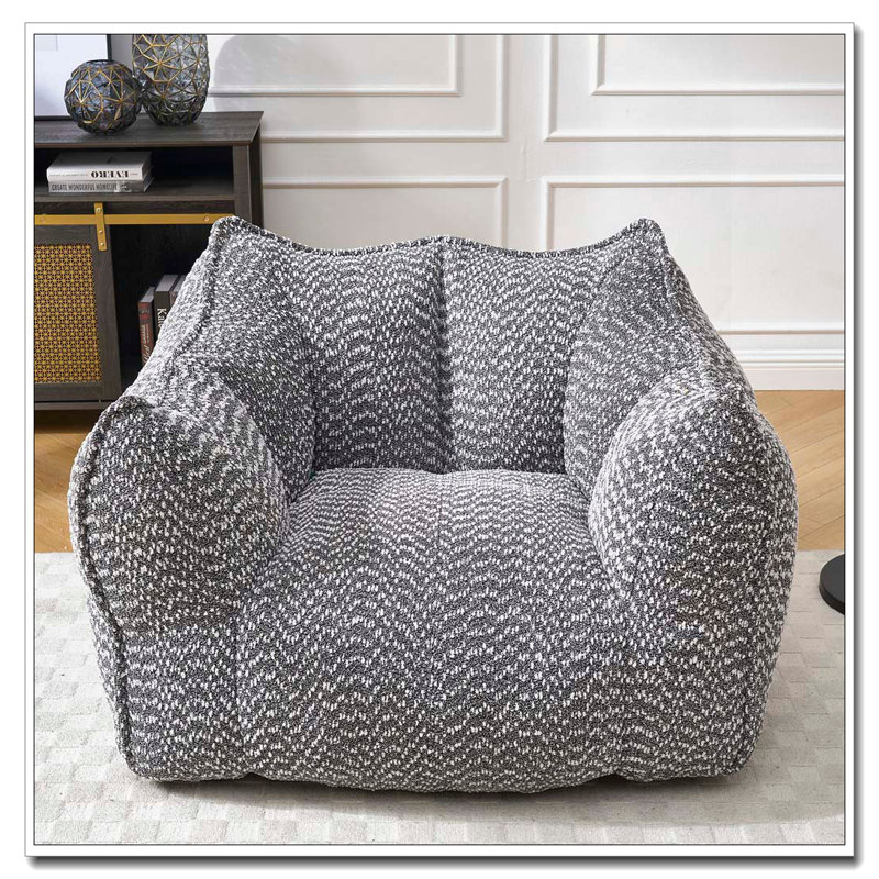 Fauteuil à billes en chenille, Gris