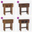 Console Table Mixed Recycled Wood 80x35x80 cm