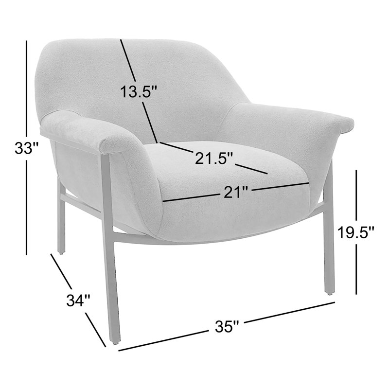Fauteuil d'appoint rembourré Lenwood Starnisha, Polyester bleu marine