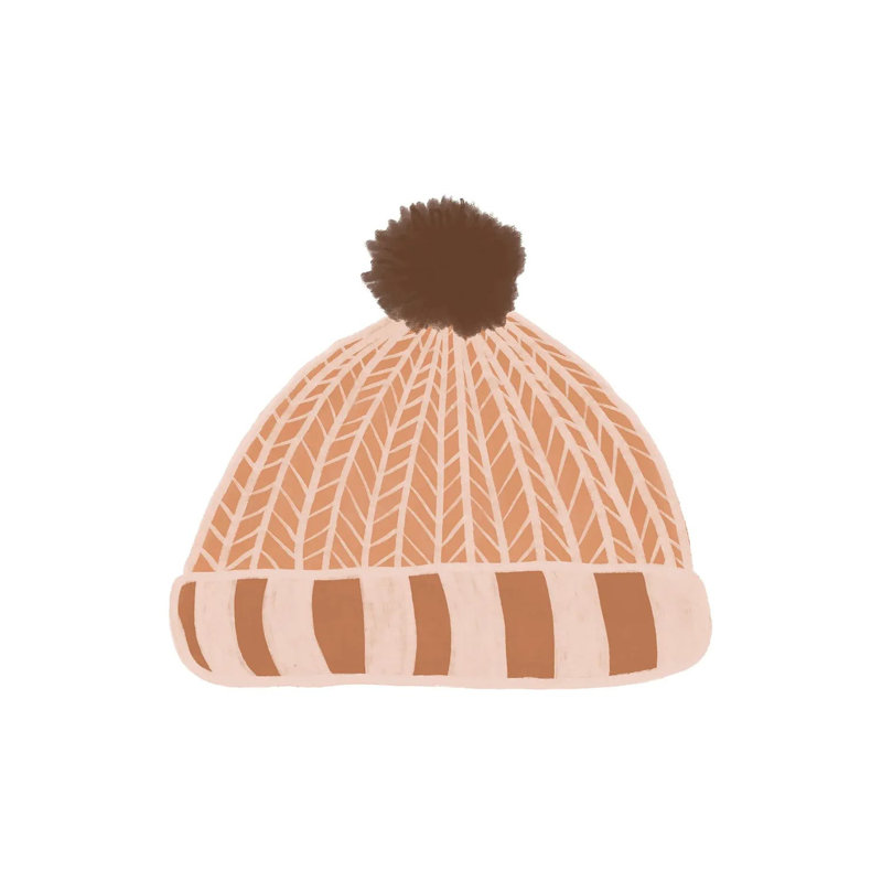 Wooly Hat - Wrapped Canvas Print, 93.98 cm H x 93.98 cm W x 3.175 cm D