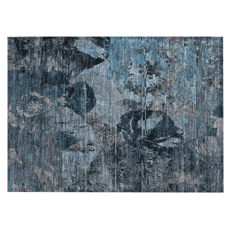 Caseville Abstract Indoor / Outdoor Rug, Rectangle 1'8" x 2'6"