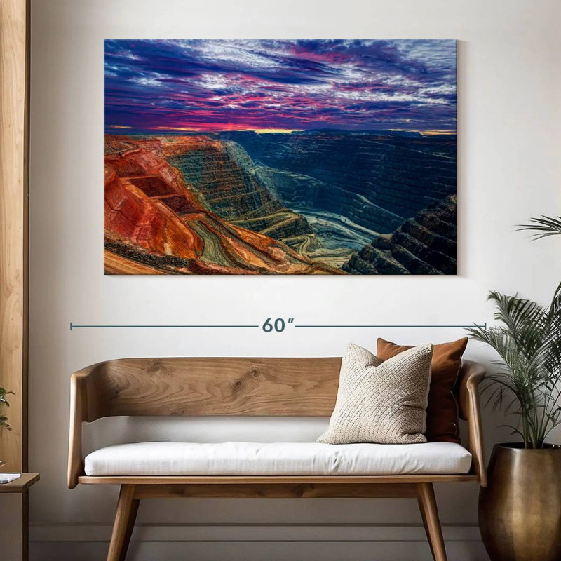 Alvord Super Pit Kalgoorlie, H 34 po x l 51 po