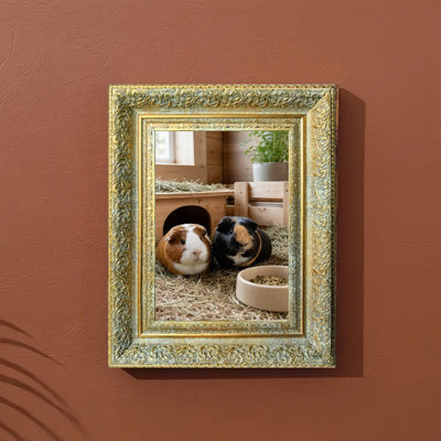 11" x 14" Antique Gold 1PC Wall Mounted Picture Frame for Everyday Photo Display