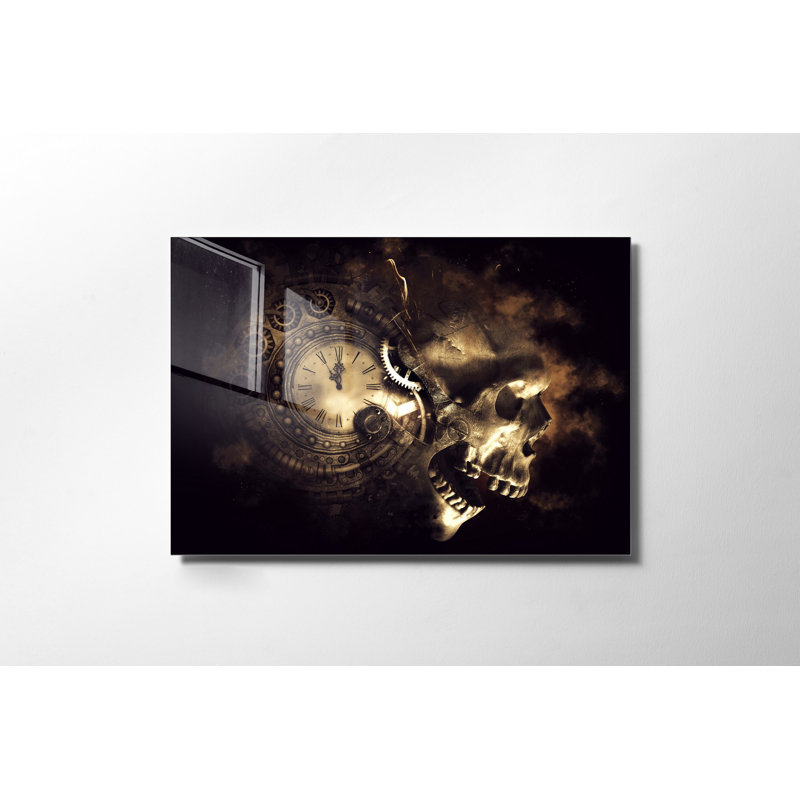 Decorative Tempered Glass Painting, 27.6" H x 39.4" W