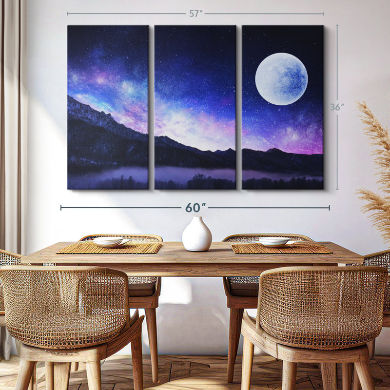 «Mauve nuit», art mural, H 36 po x l 57 po x P 1,25 po