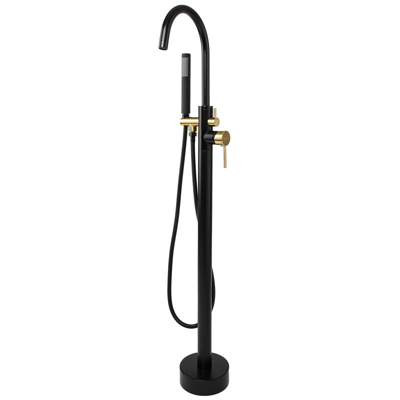 Single Handle Floor Mounted Clawfoot Tub Faucet