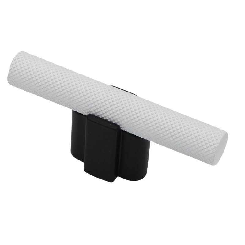 Visturo Bar Knob, Satin Brass/Matte Nickel