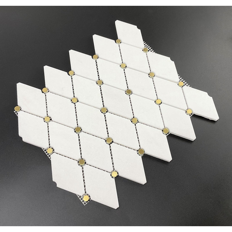 Thassos Marble Mosaic Wall Tile