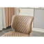 Ensemble de 4 chaises d'appoint Mid-Century à finition beige avec revêtement en cuir technique et pieds en métal