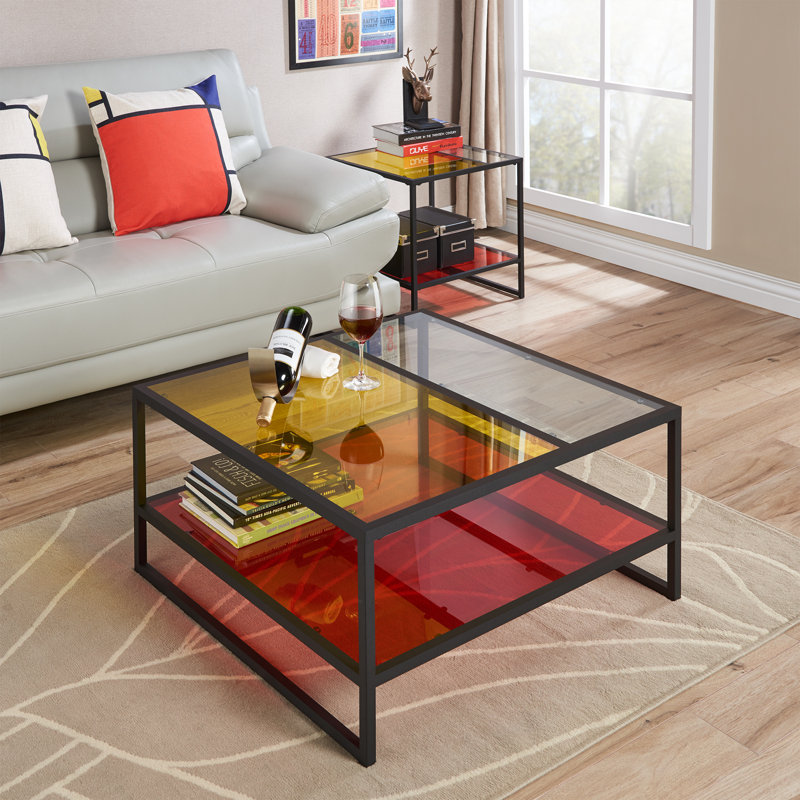 Frame Coffee Table with Storage