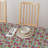Rectangular Tablecloth, 100% Cotton, 52X104", Tropical Flower Pattern-951136966