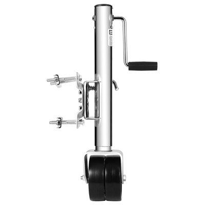 1500 lbs Heavy Duty Swivel Trailer Jack with Dual Wheels – 13" Lift for RV, Boat Trailers & More