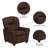 Contemporary Kids Recliner with Cup Holder-56801116