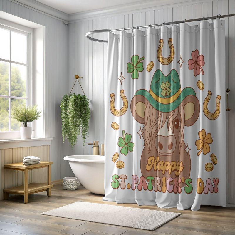 Kham Shower Curtain, 74"H x 71"W
