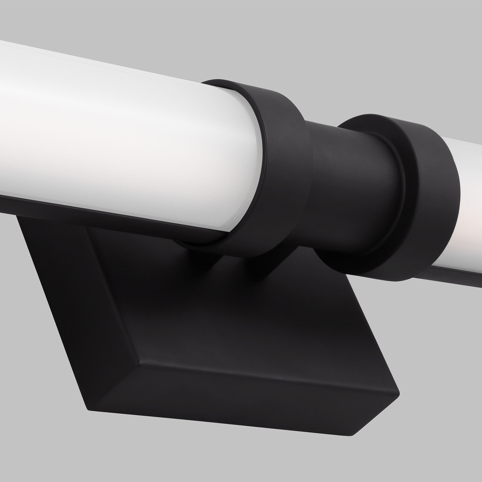 Kelan Single Frosted Dimmable LED Vanity Light, Midnight Black, 20W, 37.75"H x 4.75"W x 4.5"D