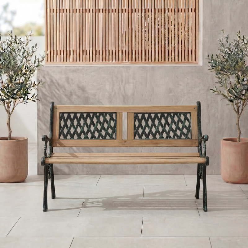 Delores Iron Outdoor Bench