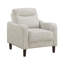 Ensemble de canapé transitionnel 3 pièces en taupe avec revêtement en chenille et causeuse-132500657