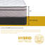 Matelas hybride à simple face avec sommier tapissier / base Laird-1132325745-1151796644