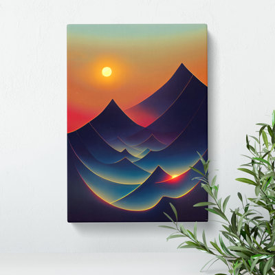 Abstract Mountain Sunset No.1 - Wall Art
