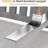 Set Of 4 23" All-Weather Aluminum Patio Dining Chairs With Thick Gray Cushions And Gray Frame