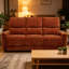 Canapé inclinable orange brûlé Trask-129933826