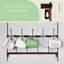 Sorbus 6-Tier Wall Mounted Metal Mug Rack, Holds 27 Mugs, Brown-2023467079
