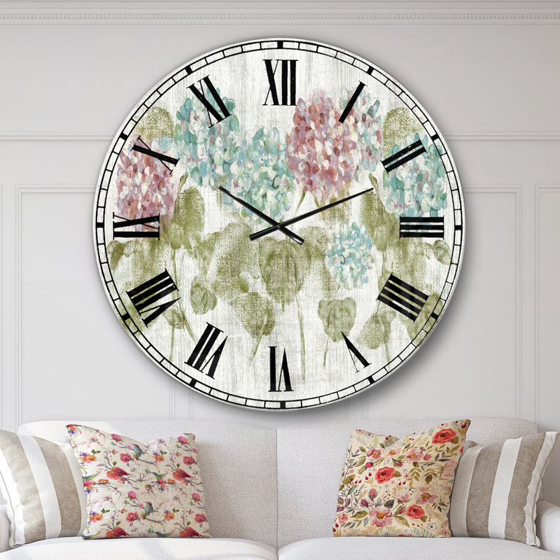 Horloges murales rouges et bleues, Grand