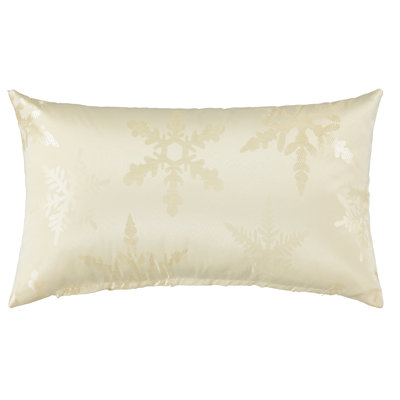 Housse de coussin rectangulaire Snowflake Jacquard