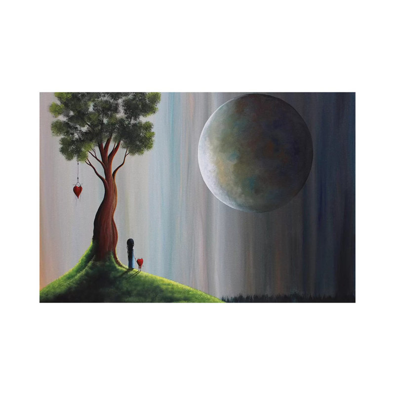 «Let's Stay Here», reproduction d'art sur toile tendue, H 18 po x l 26 po x P 1,5 po