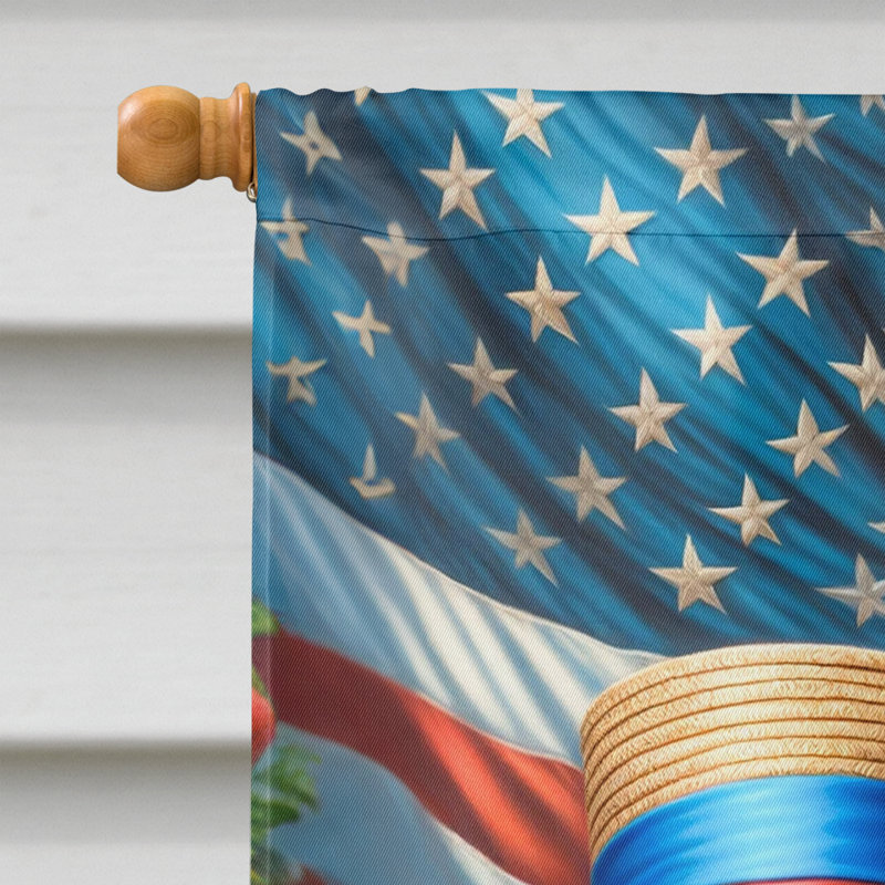 Drapeau «All American House», Étoile bleue / rayure de Weimar rouge