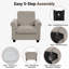 Chaise à accoudoirs roulés 37 po-81828246